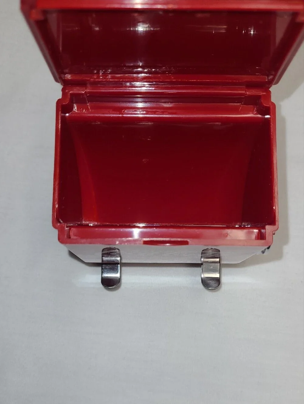 1995  Coca-Cola red vintage cooler toothpick dispenser home or bar collectible